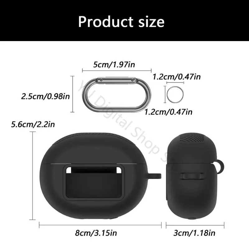 96BA Kratzfeste Hülle, stoßfeste Haut für NC20-Kopfhörer, staubdichtes Gehäuse, waschbare Silikonhülle für besseren Halt – Detail 6