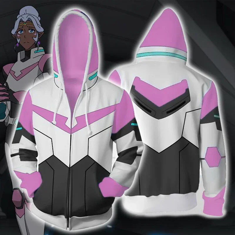 Voltron:Legendary Defender 3d Hoodies Shiro/Keith/hunk/Pidge/Princess Allura Cosplay sweatshirts Jacket 3D printing Costume 5XL