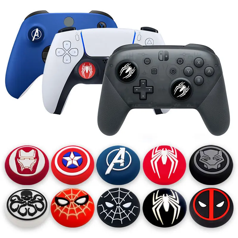 Thumb Stick Grip Cap For Sony Playstation 5 4 PS5 PS4 PS3 XBOX Switch Pro Controller Joystick Soft Silicone Cover Protector Case