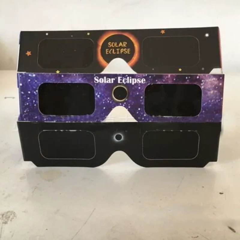 Gafas de Eclipse de Papel, Gafas de Observación del Eclipse Solar para Ver Eclipses Anulares y Totales
