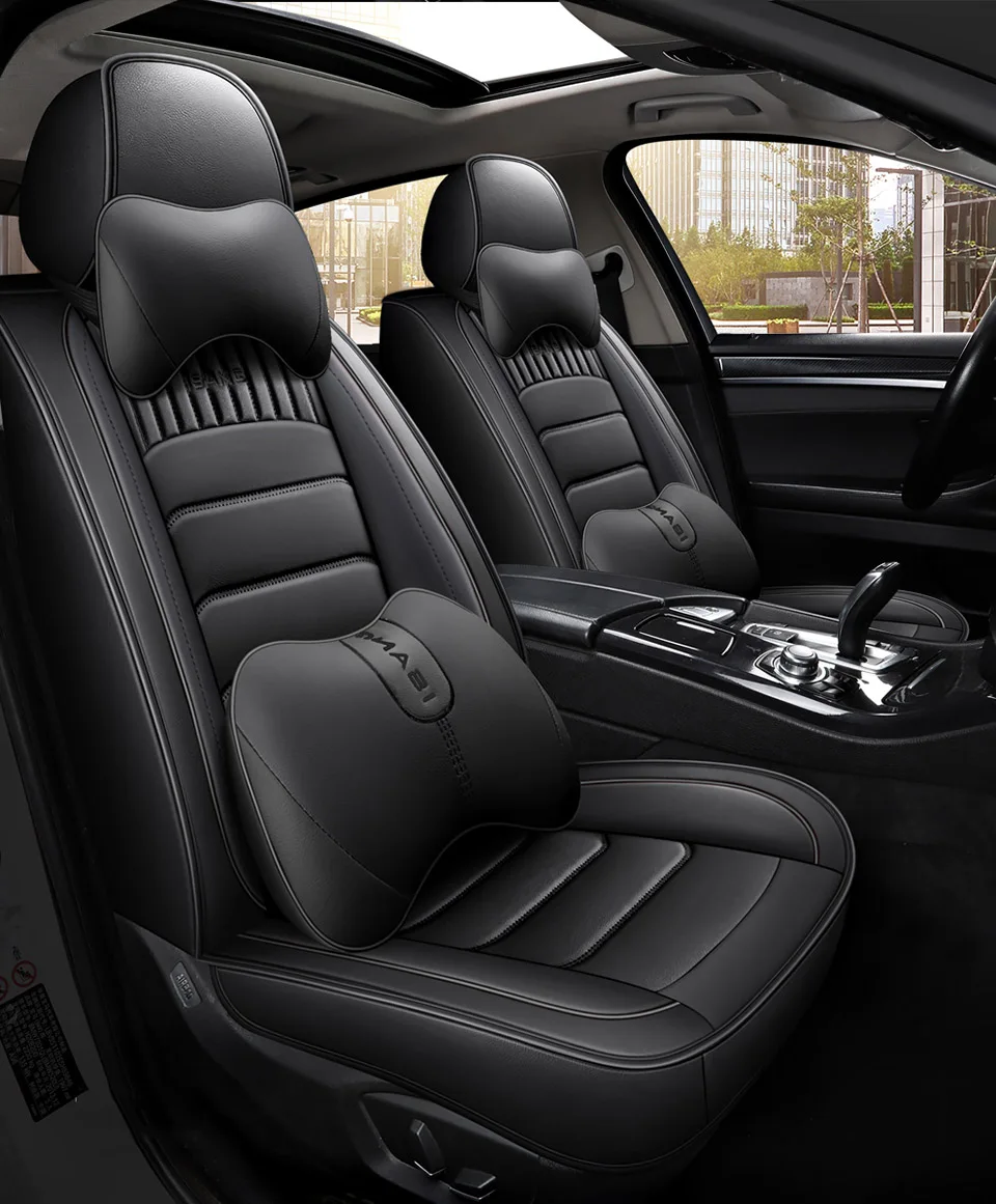 Leder-Sitzbezug für Skoda Octavia 2, Superb 3, Karoq, BMW E60, E61, Touring – Autozubehör, Innenraum, Dropshipping, Komplettset. – Detail 14