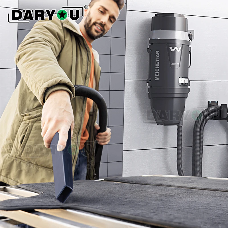 DarYou Wall Mounted Garage and Car Vacuum with 30 Ft Hose Ideal for Jobsite Garage Car & Workshop New Technology