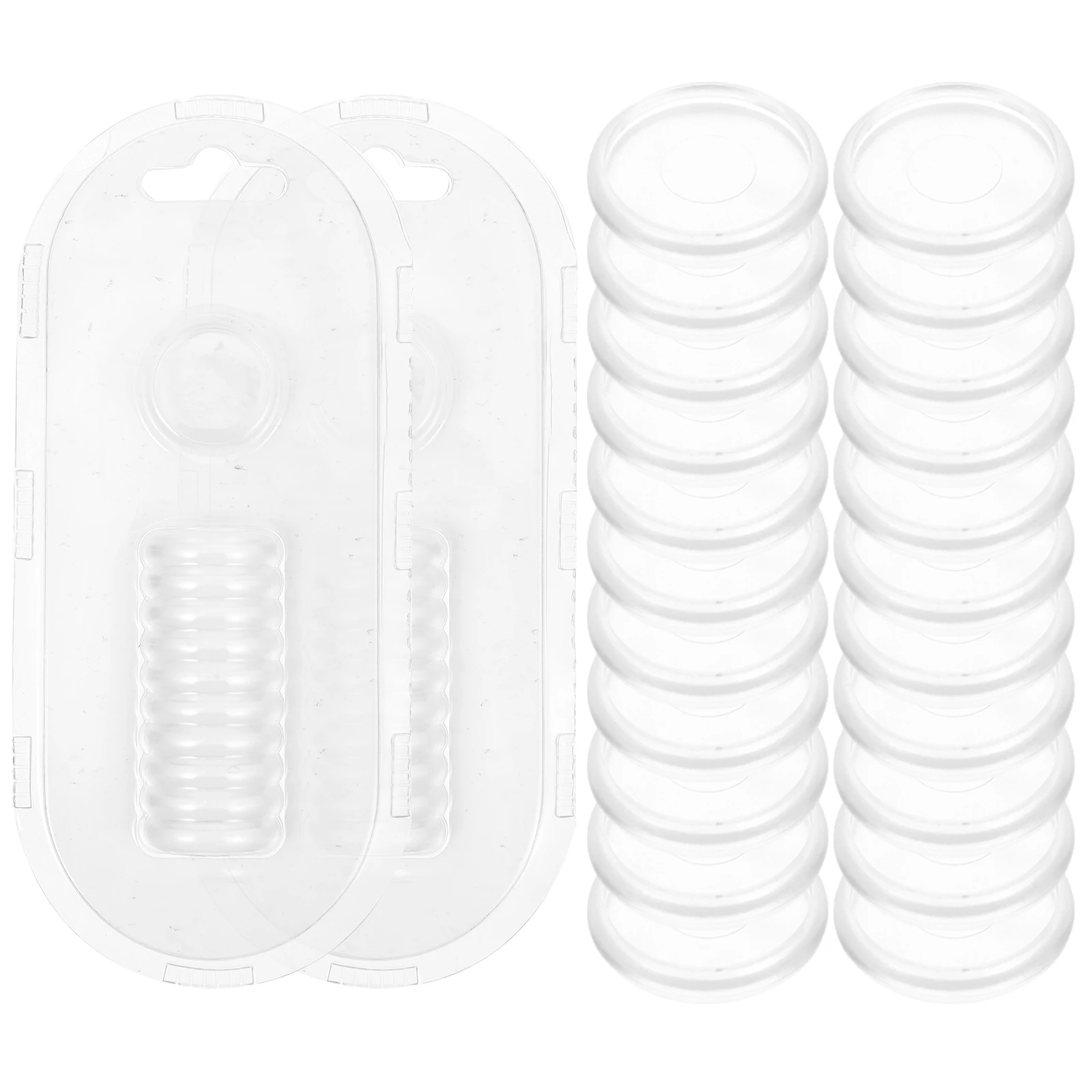 44pcs Plastic Binding Discs Round Binder Buckles For Diy Notepads Planners Easy Storage Home Office School Mini Binder