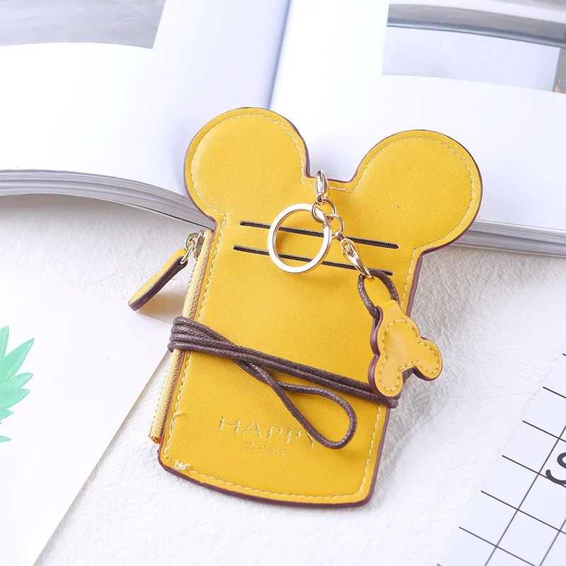 Disney Mickey Mouse Card Holder Luxury ID Card Work Card Case Bus Card Holder Cartoon Passport Cover Buisness Card Holder