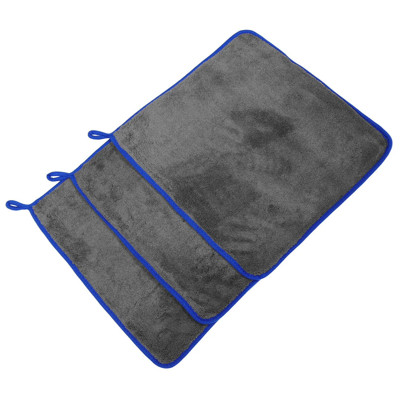 3Pcs Car Cleaning Cloths Ultra Thick Coral Dual Color Microfiber Absorbent Drying Towels for Car Wax Cleaning Cloth for Cars