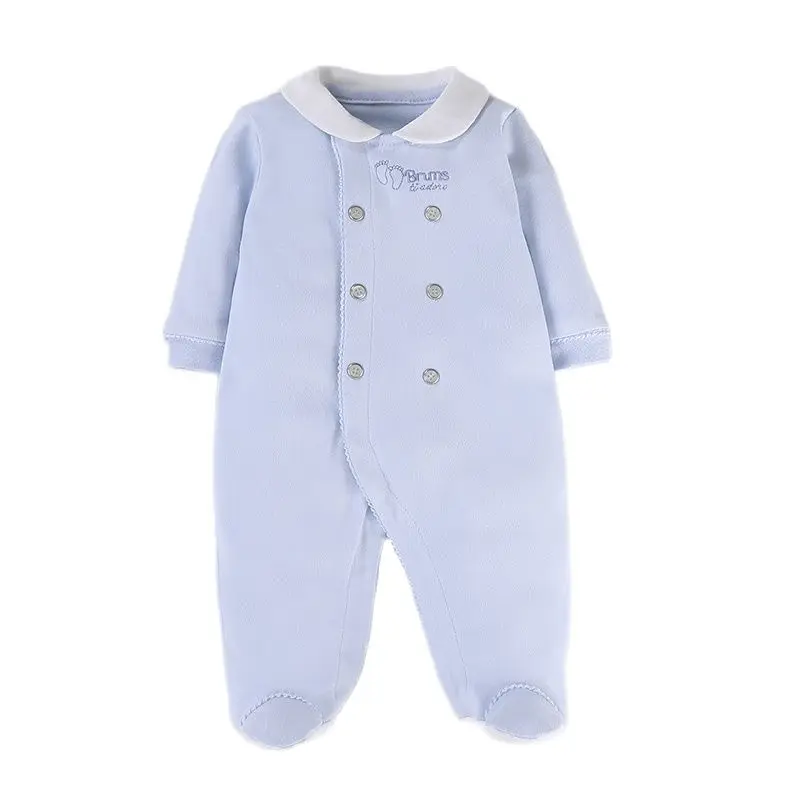 Baby rompers long sleeves children clothing baby newborn overalls kids boy girl clothes baby jumpsuit with embroidery front open