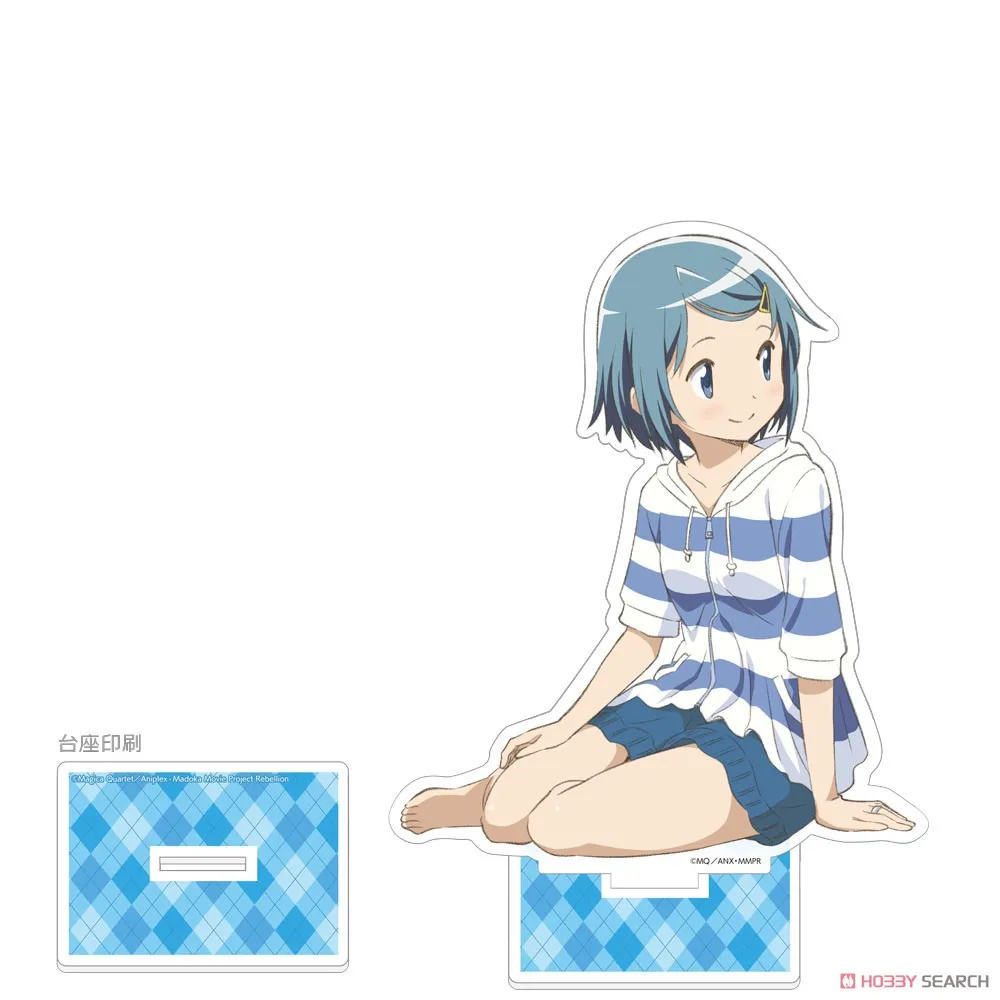 Anime Puella Magi Madoka Magica soporte acrílico figura de dibujos animados Miki Sayaka Akemi Homura colección de Cosplay modelo placa de juguete 15cm