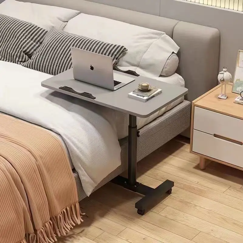 Laptop Desk Rotates Moves with wheel Small Bedside Table