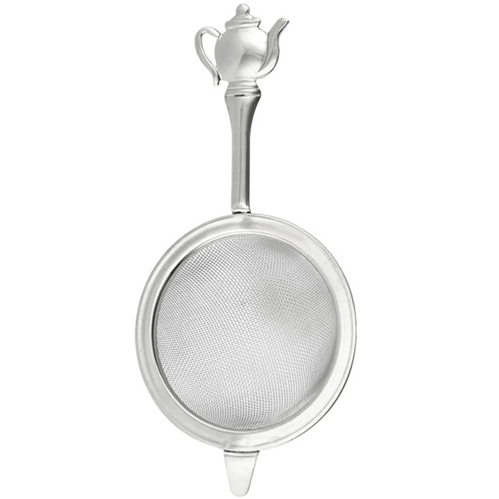 

Tea Leak Separator Strainer 6 5cm Large Fine Mesh Stainless Steel Handle Home Office Tea Accessories Colander Filter Tool