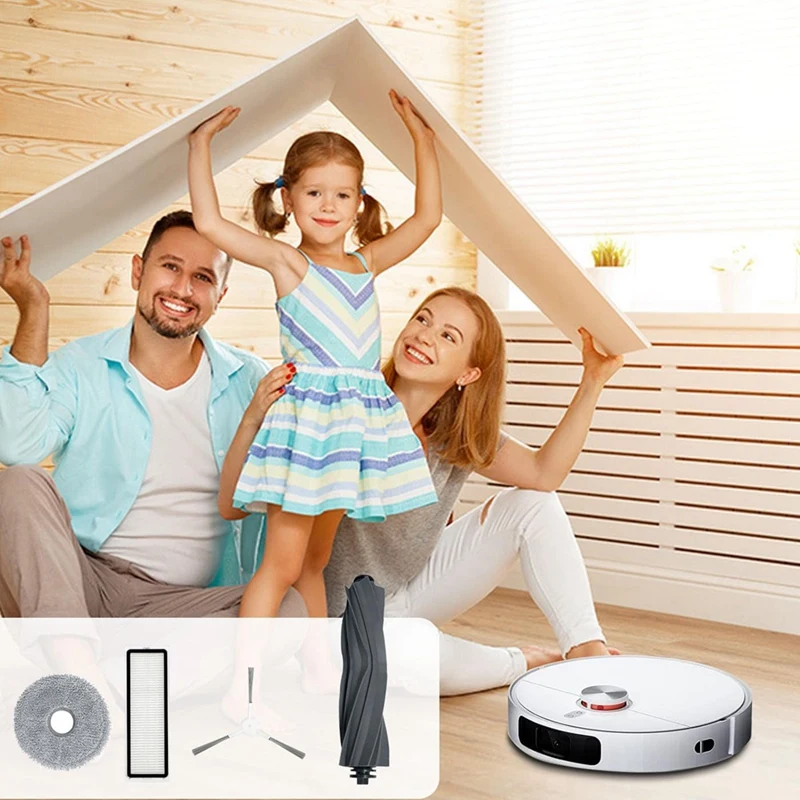 Substituição do Pano Mop para Dreame, Escova Lateral Principal, Filtros HEPA para L10S Ultra, L10 Ultra, Xiaomi X10 Plus, L10S Pro