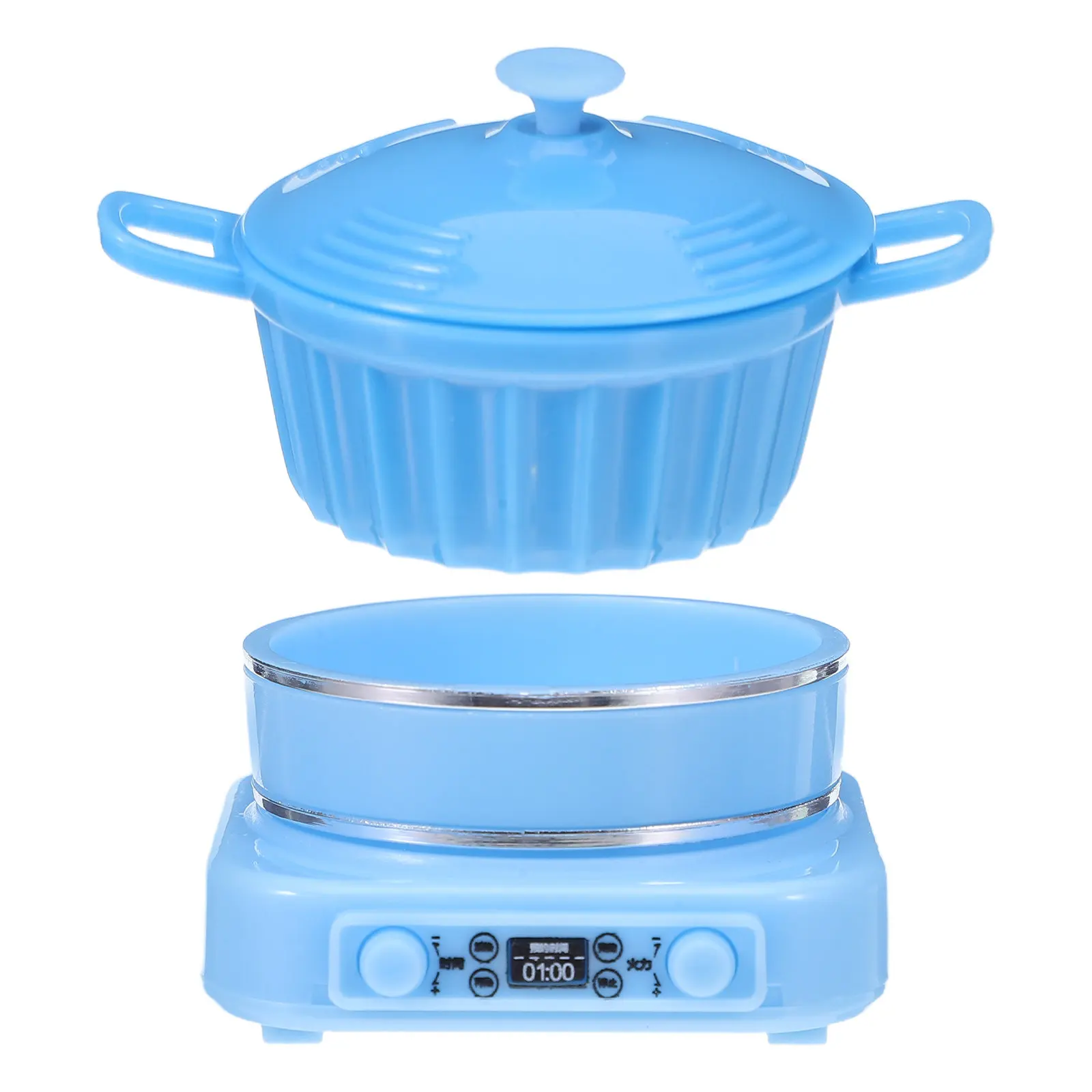 

1 Set Mini Induction Cooker Realistic 1:12 Scale Plastic Electric Stove Simulation for Dollhouse Kitchen Pretend Play Appliance