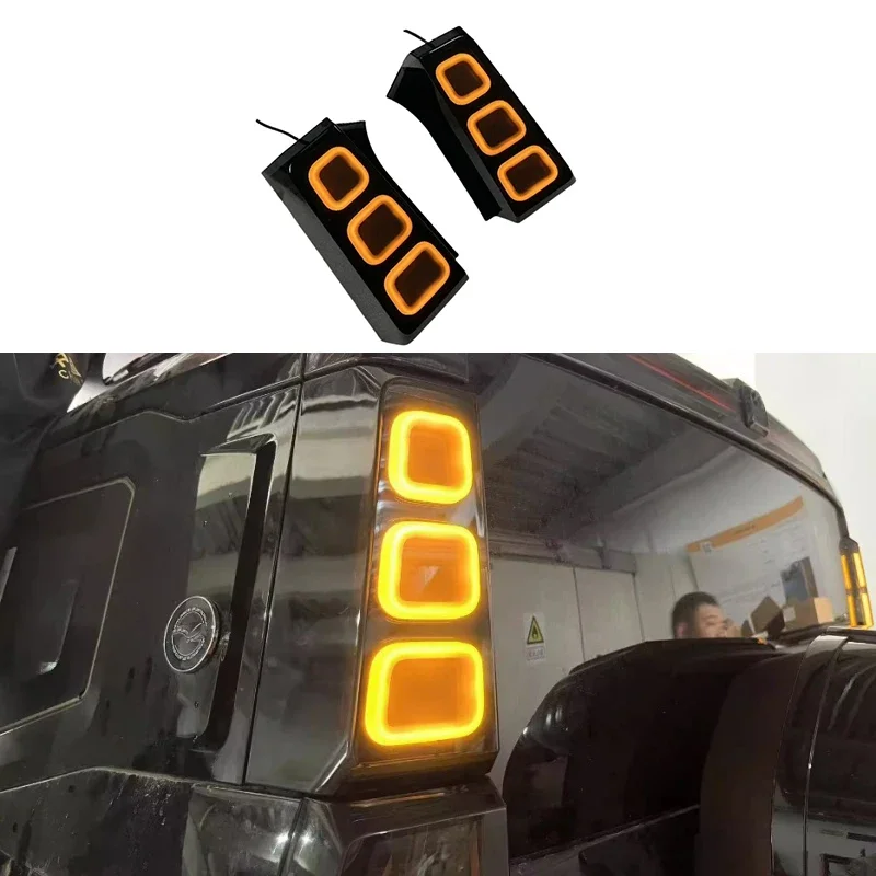 Auto Rear D-pillar Lamp Fit for JETOUR Traveler T2 2023-2024 Modified Car Rear LED Turn Signal Light Car Exterior Accessories