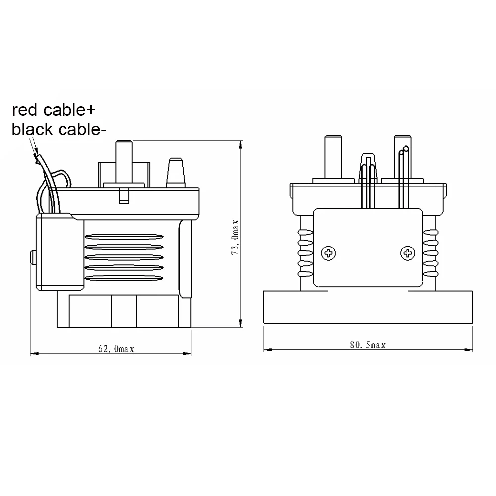 EV4030ACETC DC Relay 300A DC12-900V High Voltage DC Contactor Automotive Relay A Set of Bridge Normally Open DC Relay