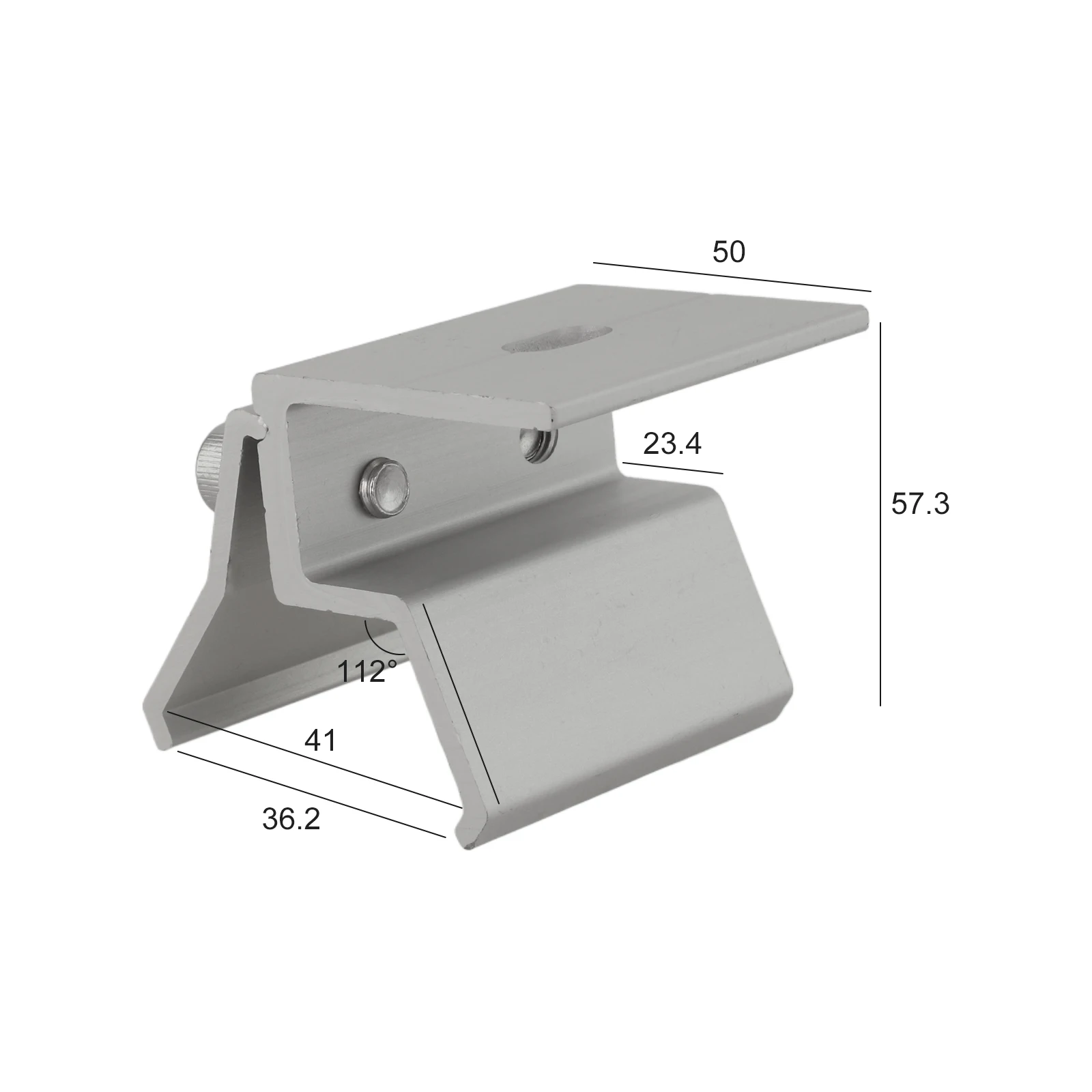 

14 шт. алюминиевые зажимы для швов из листового металла на крыше для установки солнечной панели с винтами и шайбами из нержавеющей стали