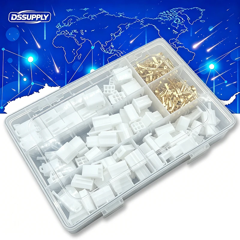 380PCS 2.8mm Pitch Male Female Electrical Wire Connector 2 3 4 6 Pin 2.8 Plug Cable Terminal Kits For Car Motocycle Bike