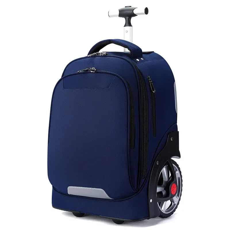 Cross-border junior high school student tie rod schoolbag, male and female large-capacity student tie rod backpack, foreign