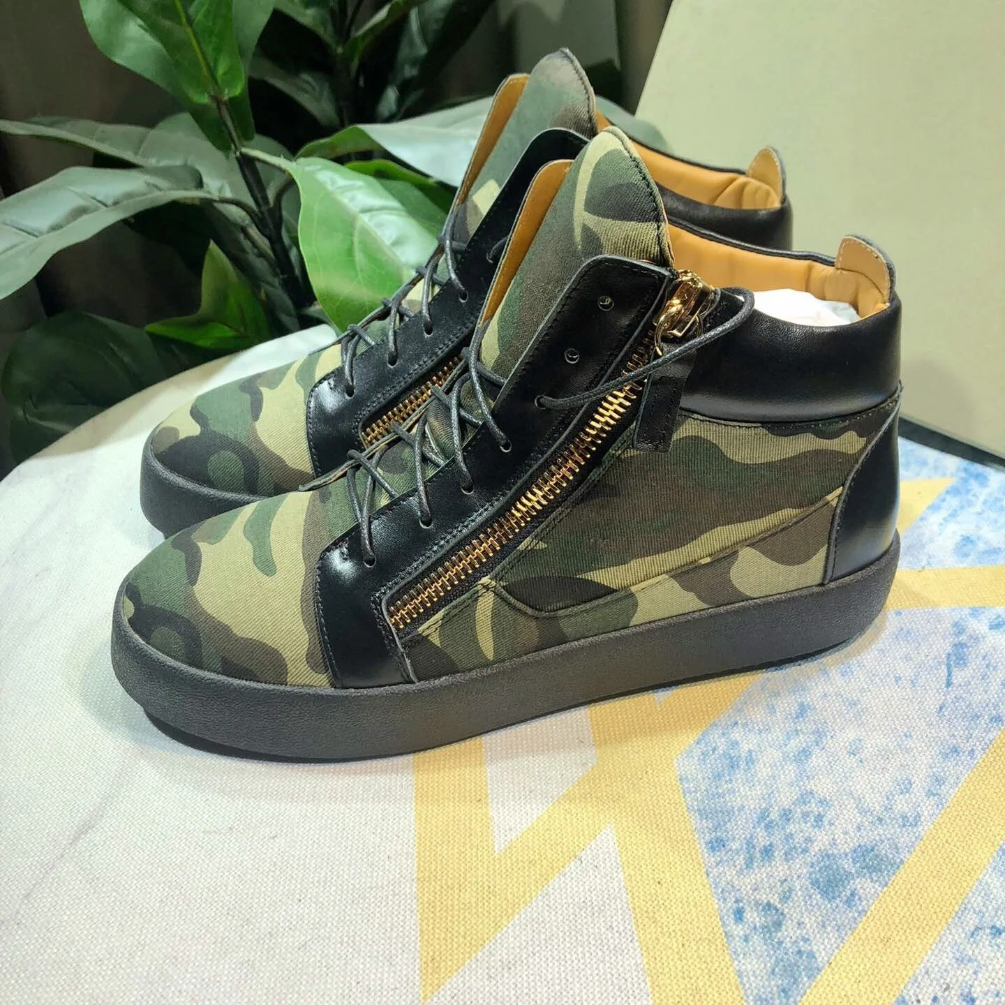 

Casual Sneakers for Men Brand Designer Women High-top Tennis shoes 35-48 Luxury Genuine Leather GZ Sports shoes 0652
