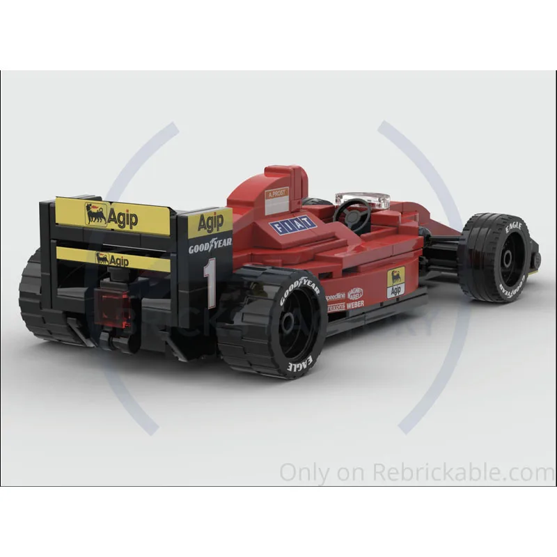 

MOC-230603 New Formula F1-90 Racing Car Building Blocks Model 186 Parts MOC Creative Boys Kids Birthday Building Blocks Toy Gift