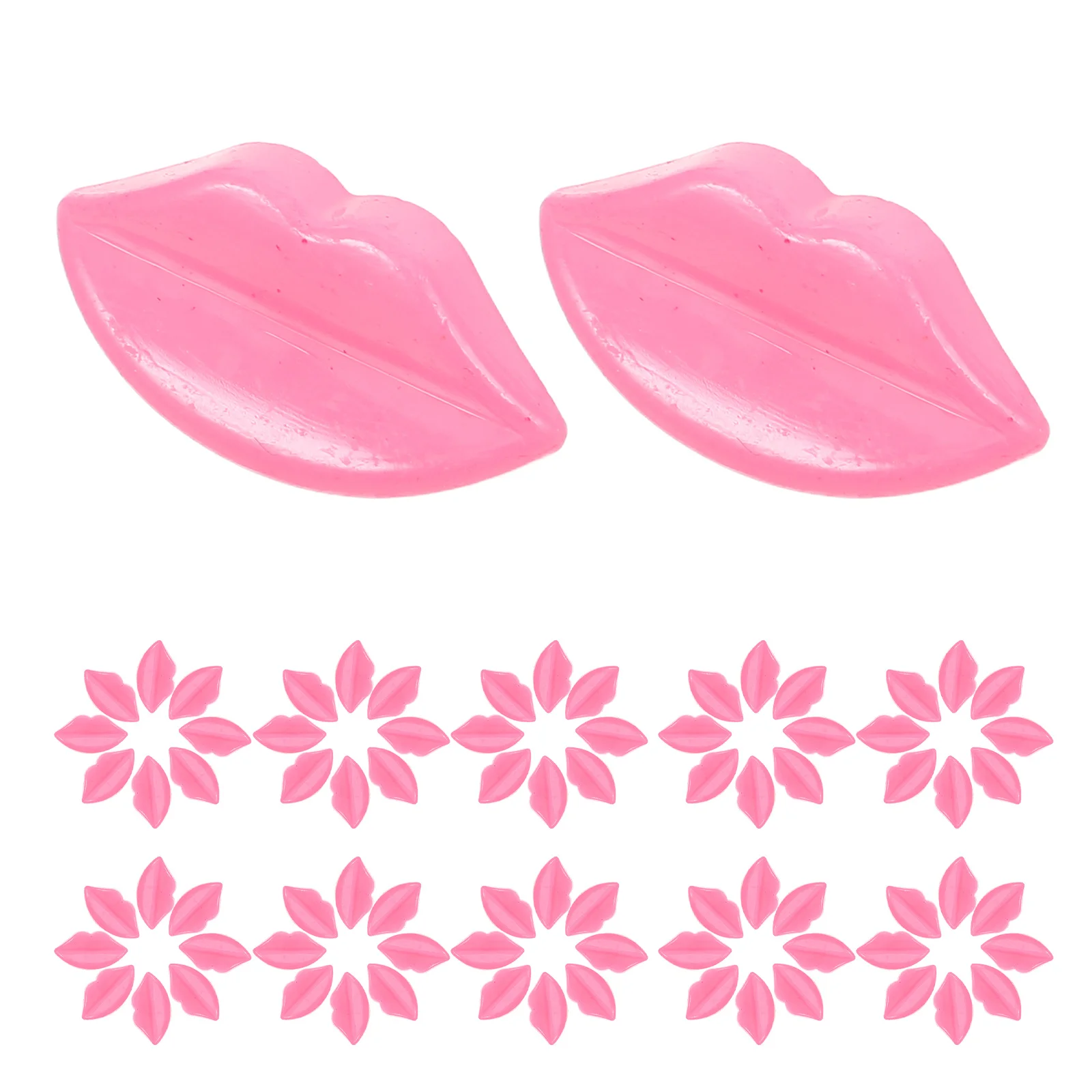 

100pcs Mouth Parts Lip-Shaped Plastic Buttons For Diy Making Crafts Scrapbooking Tiny Mouth Accessories
