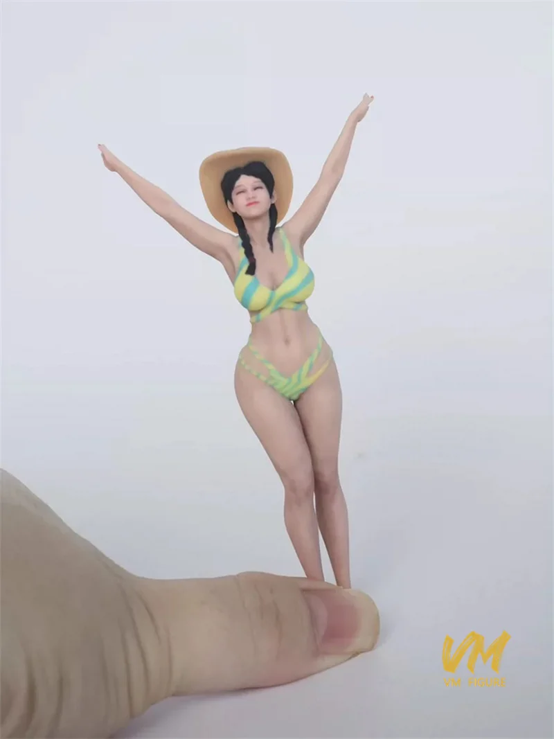 Realistic Diorama 1/18 1/16 1/12 Young Innocent Motorcycle Racing Girl Bikini Sexy Bunny Woman Miniature Figure Scene Props Doll