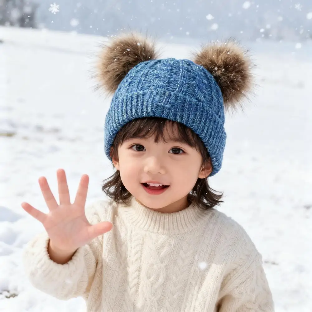 3pc3-12Y قبعة أطفال، وشاح، قفازات، طقم خريفي وشتوي مكون من ثلاث قطع، وشاح دافئ ورقيق، قبعة مختلط الألوان