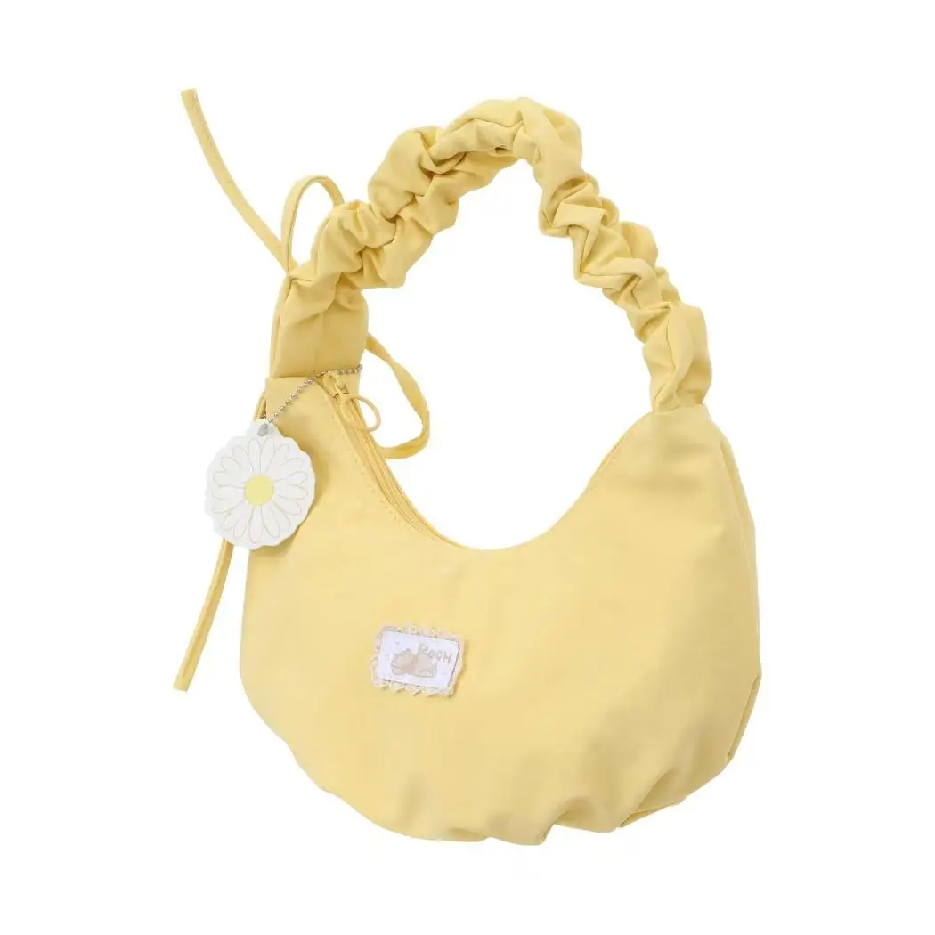 Disney Winnie the Pooh Daisy Series Yellow Cloud Shoulder Bag Cute Cartoon Summer Crossbody Purse Casual Daily Fashion Handbag view 2