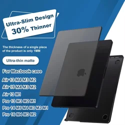 Laptop Case for MacBook Pro 14 Inch M5 2025 Release Pro 16 M4 2024 For MacBook Air 13 M4 M3 M2 2025 2022 Ultra Thin Shell Cover