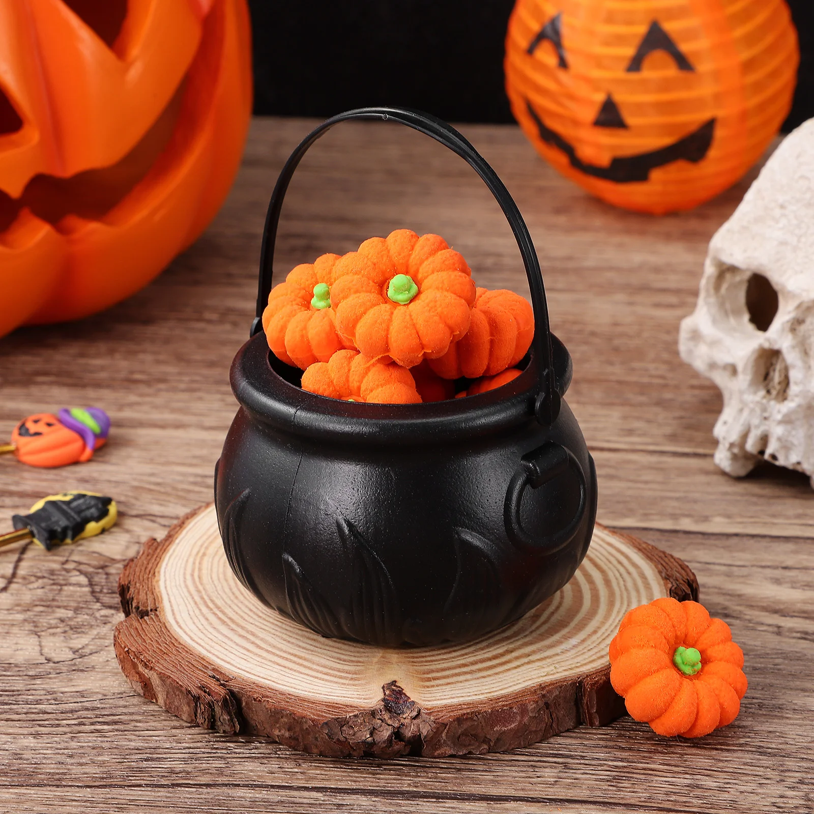 12 Pcs Clothing Baby Halloween Toys Candy Bowl Cauldron Diffuser Witch Pumpkin Container