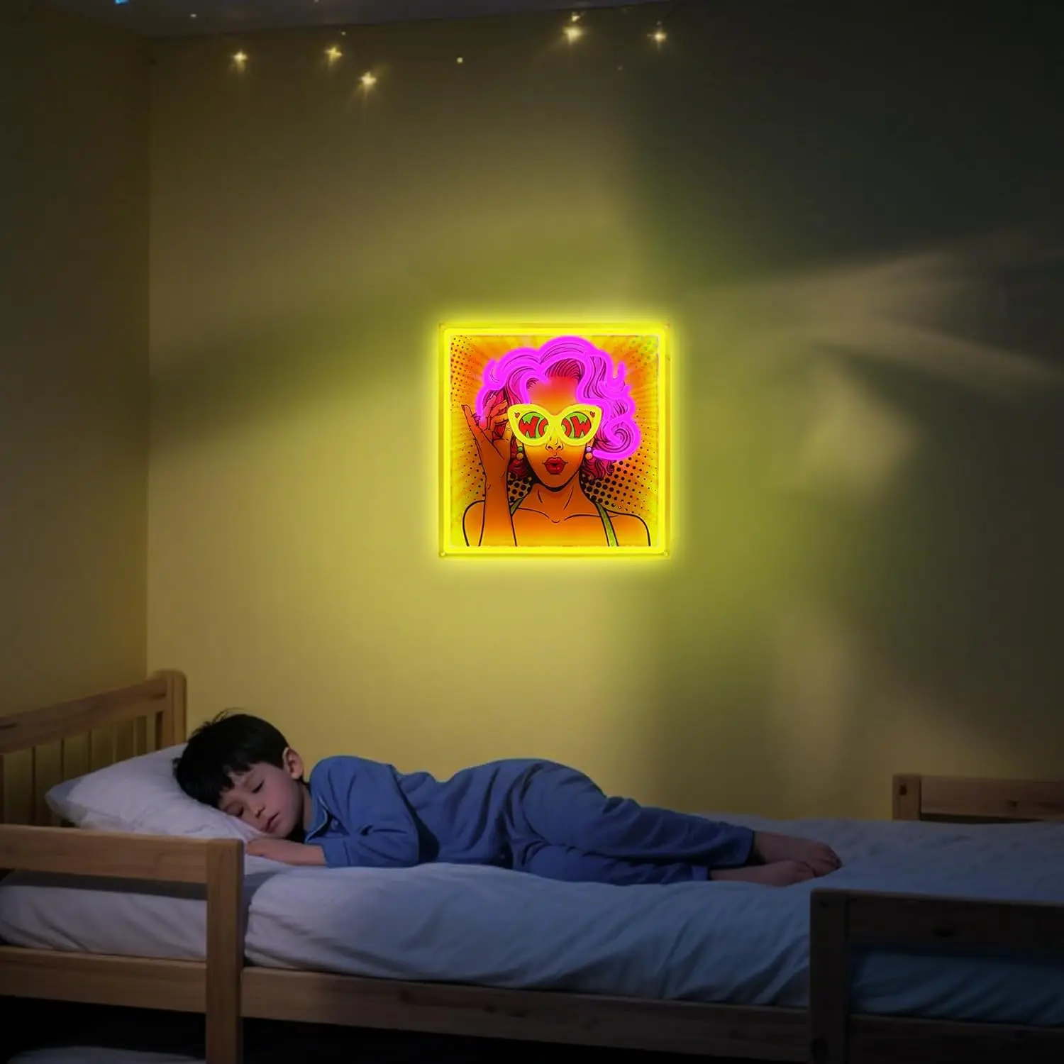 علامة نيون جميلة للفتيات لديكور الحائط، علامة إضاءة LED قابلة للتعتيم USB لغرفة النوم، ديكور نادي الحفلات، هدية عيد الميلاد وأعياد الميلاد #4