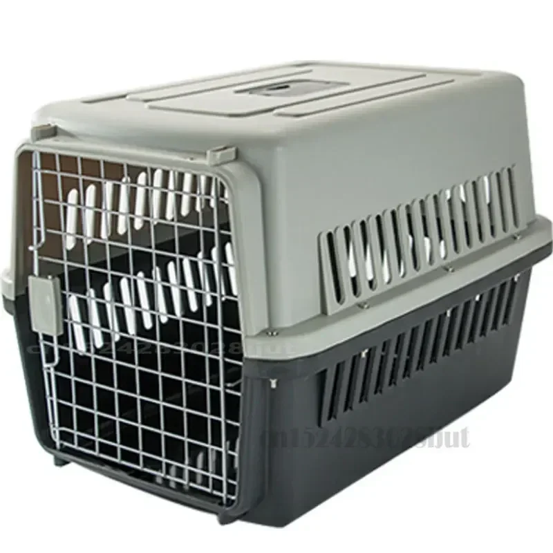 Large Space Pet Box, Portable Universal  Cat Dog Cage,  Air Travel Car Carrier with Removable Travel-Ready Design