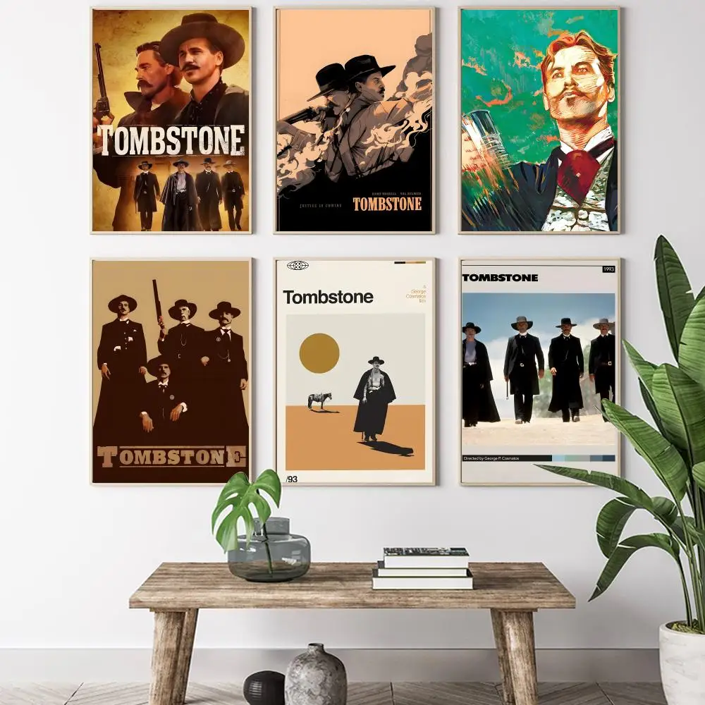 Tombstone Poster HD art sticky wall waterproof home living room bedroom bar aesthetic decoration