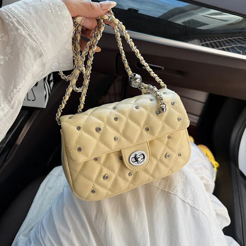 

Trendy Paris-Inspired Crossbody Handbag - Minimalist Vintage Leather Clutch High-End Casual Tote Women's Messenger Shopper Bag