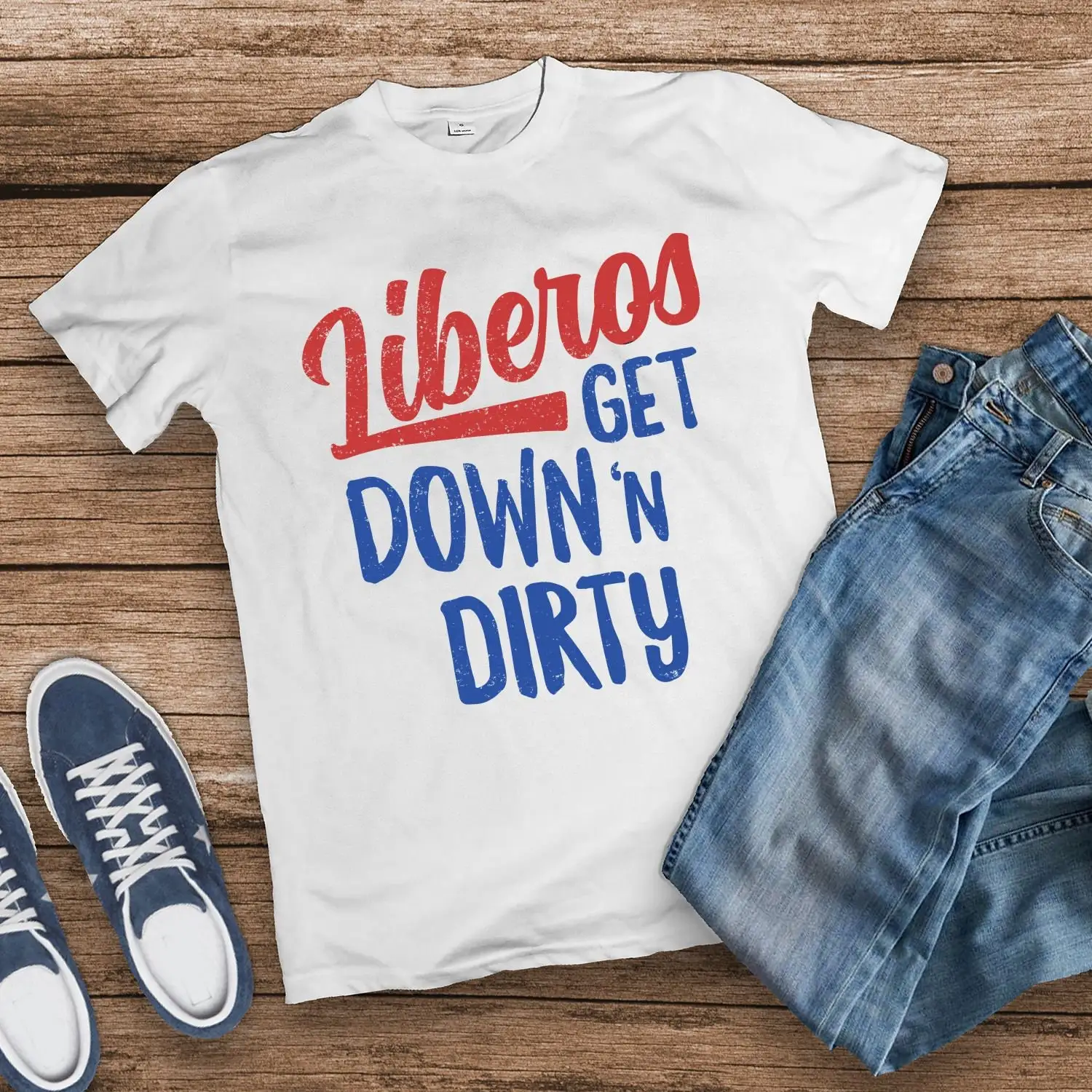 

Футболка LIberos Get Down N Dirty Волейбольный гравець Волейбол Подарок Дух