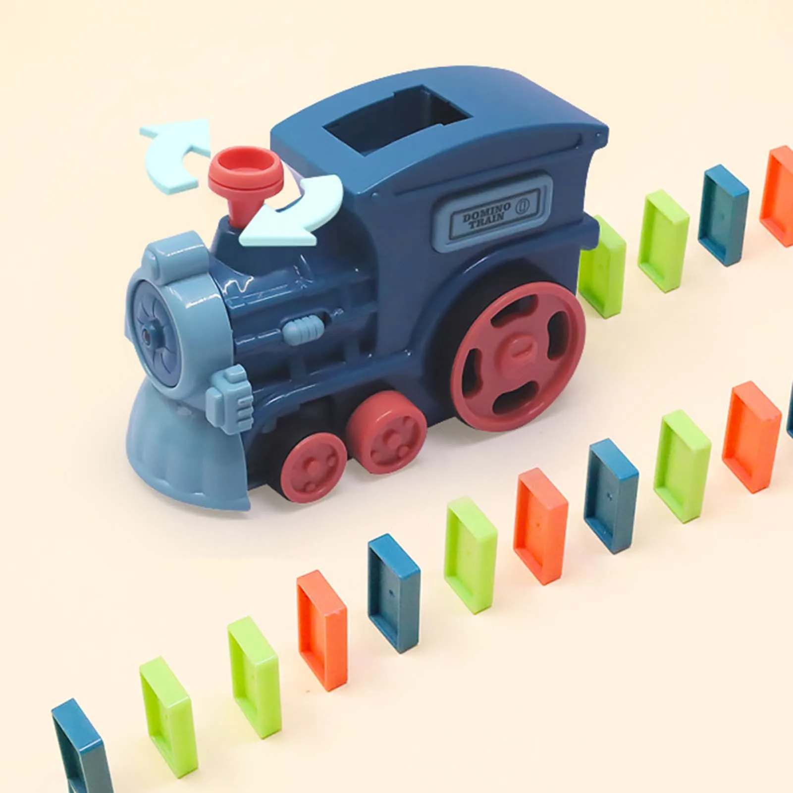 Tren de juguete colorido de colocación automática, tren de dibujos animados, bloques de construcción apilables DIY para niños, Educación Temprana