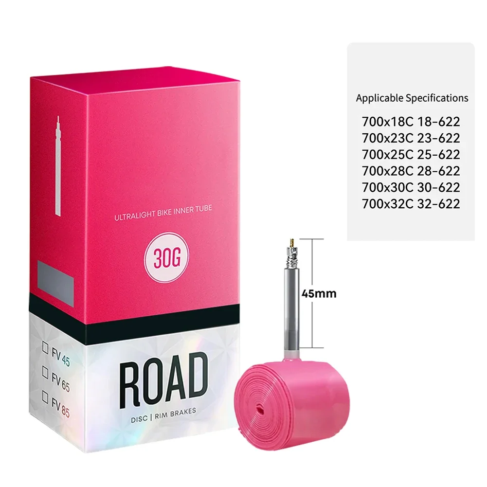 

Легкая внутренняя трубка для шоссейного велосипеда для 700x18-32C для клапана Presta 45-85 мм, сменная внутренняя трубка, аксессуары для велоспорта