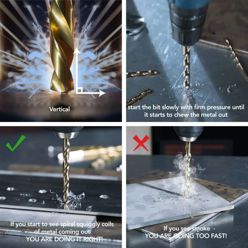 Small Drill Bit 13pc Titanium Plated Twist Drill Set 1.5mm-6.5mm Electric Drill Drill Tool DIY Woodwork Drill and Open 2025