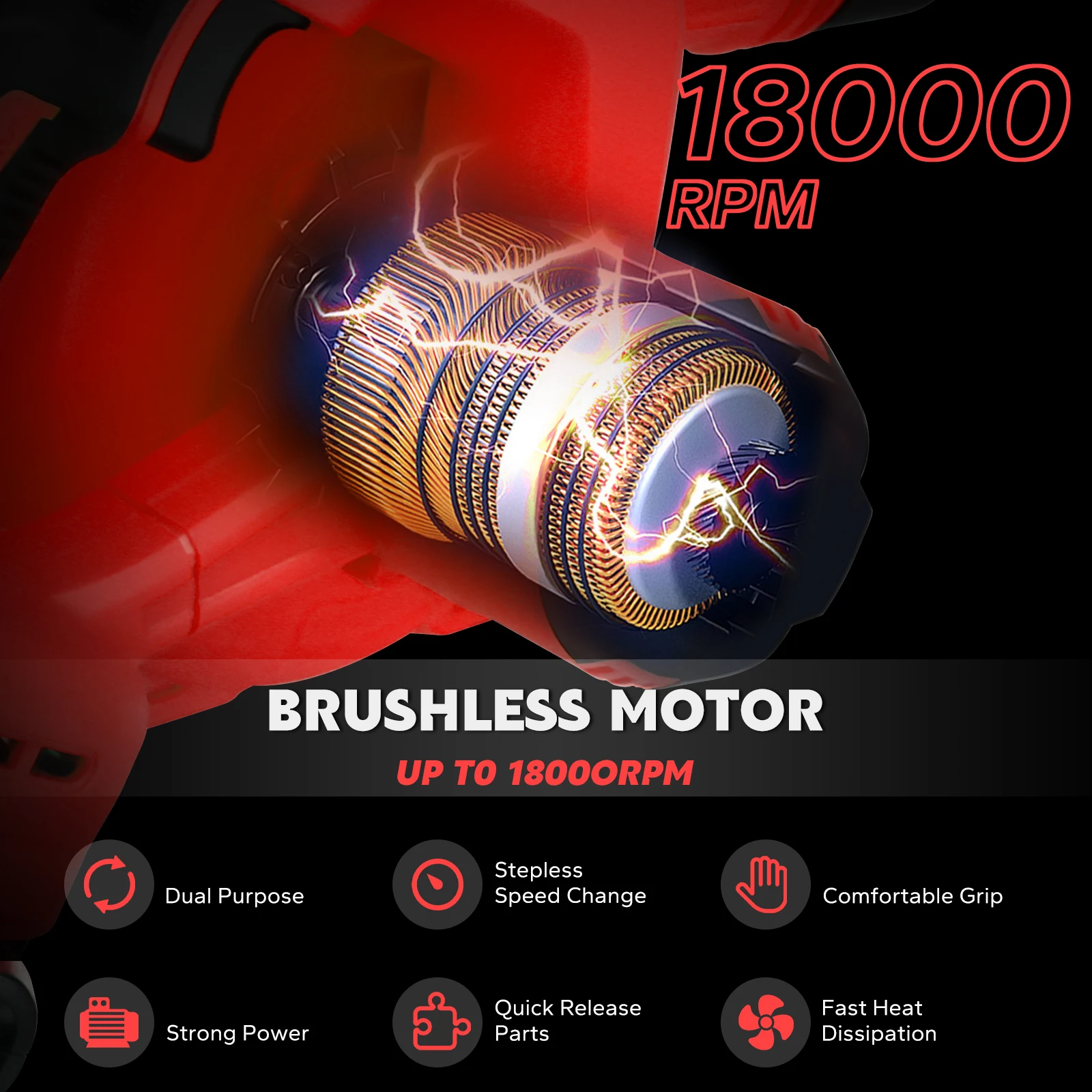 Milwaukee-コードレス電気掃除機,ブラシレスリーフブロワー,リチウムイオンバッテリーなし,最大180mphの6速掃除機