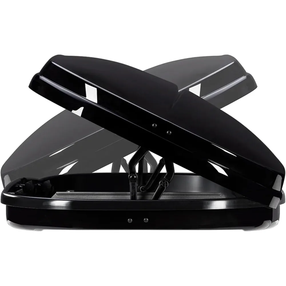 GrandTour Lo Aerodynamic Low Profile Rooftop Cargo Box with Removable Torque, Optimized Hatch and Flattened Floor for Cars and