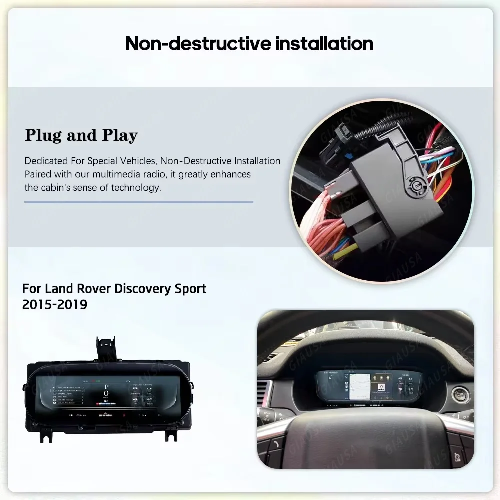 

Ls 12,3 "ЖК-дисплей приборной панели цифровой кластер для Land Rover Discovery Sport 2015-2019 Linux автомобильный прибор экран Cockpi