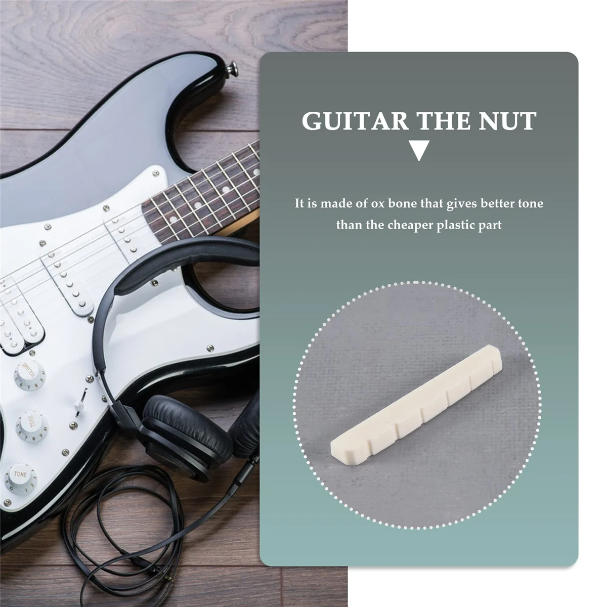 Porca de osso de 42 mm para guitarra elétrica Tele