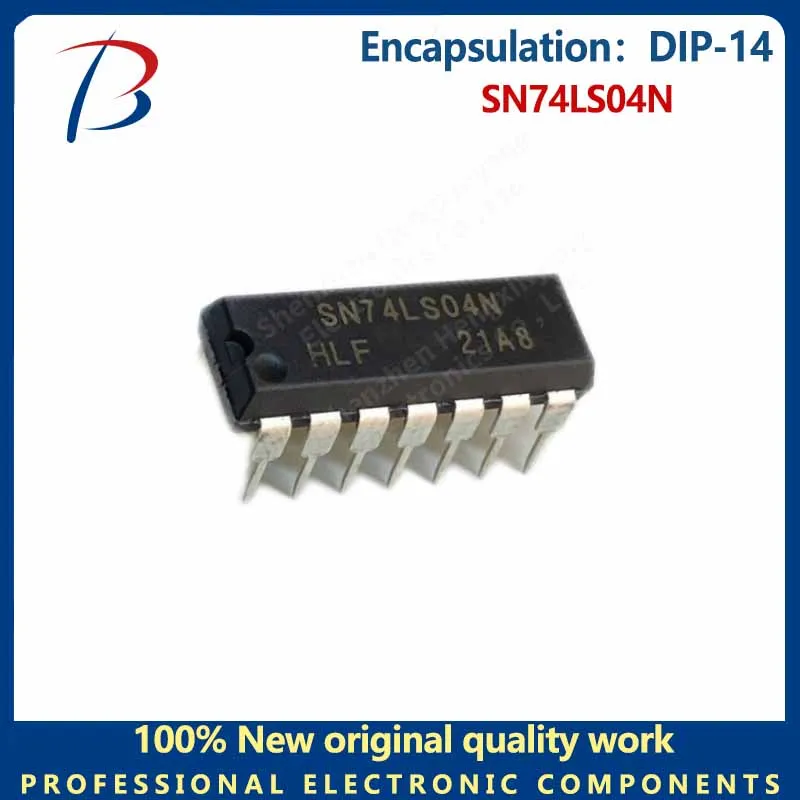 10PCS  SN74LS04N package DIP-14 gate and inverter chip