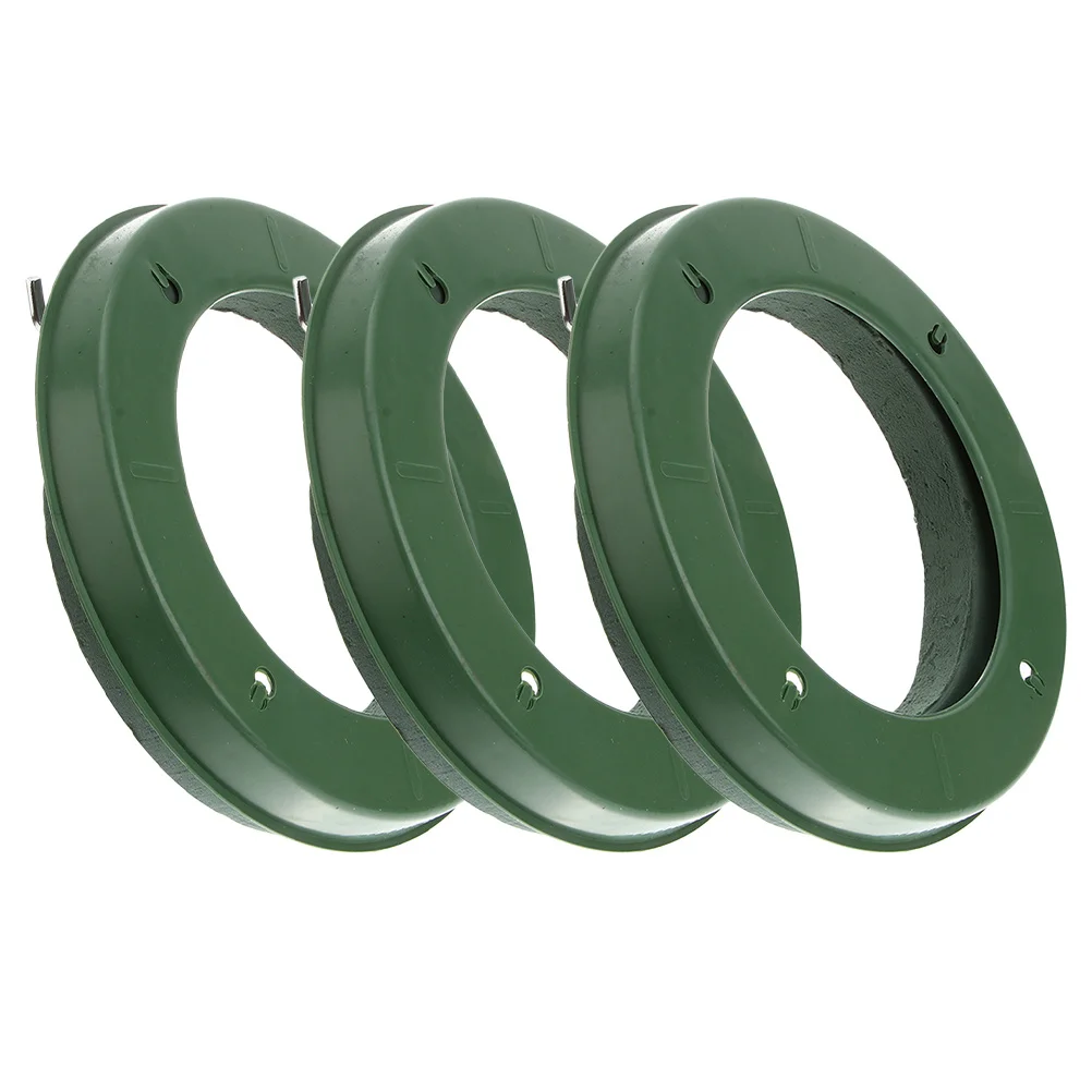 

3Pcs Wedding Car Decoration Floral Foam Cage with Suction Cup Round Foam Ring for Stable Artificial Flower Arrangements