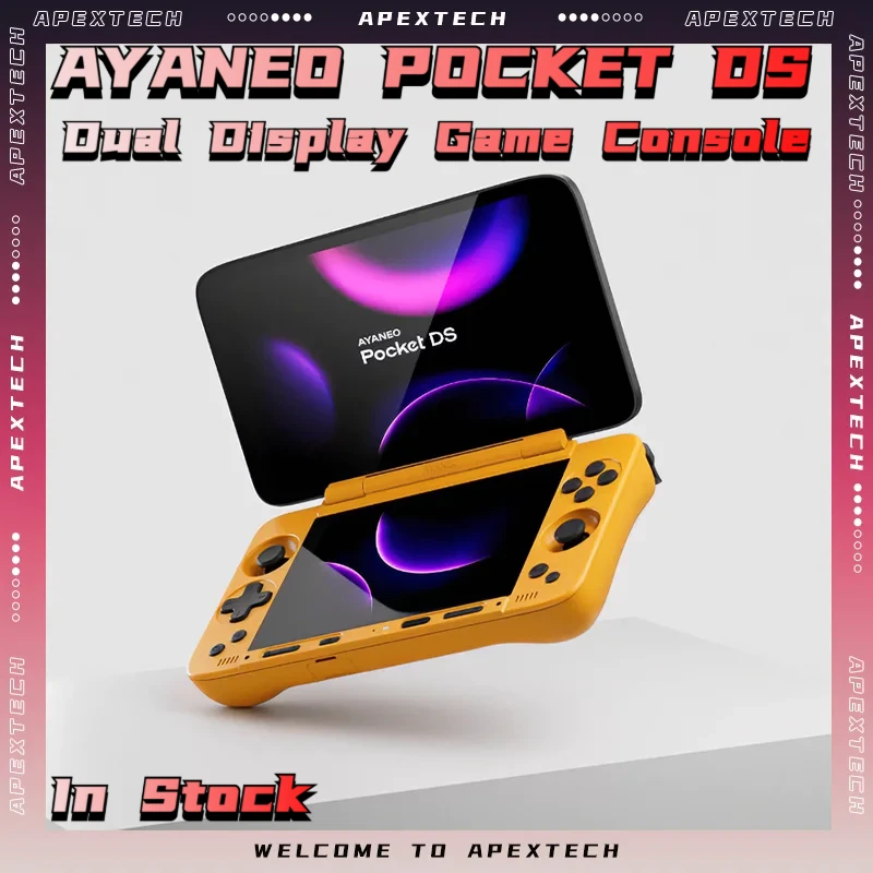

Портативная игровая консоль AYANEO Pocket DS с OLED-дисплеем 1080P, двумя экранами, аккумулятором 8000 мАч, эмулятором Android, портативная система для ретро-игр, подарок