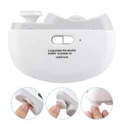 Electric Nail Clipper Safety Automatic Fingernail Clipper With Light Portable Polishing Nail Trimmer for Kids Adults Elderly