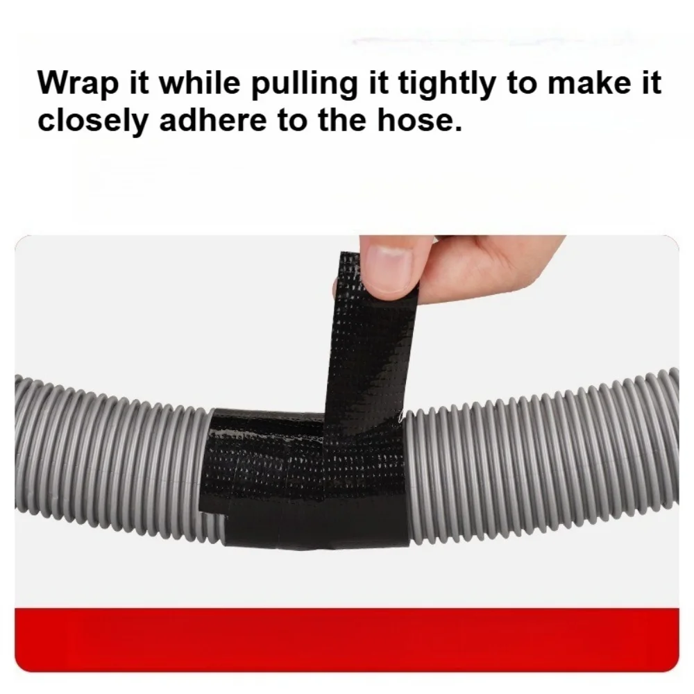 Black Heavy Duty Duct Cloth Tape Waterproof Tear-Proof Strong Adhesive Home Floor Adhesive Hairpin Mulch Decoration Protection