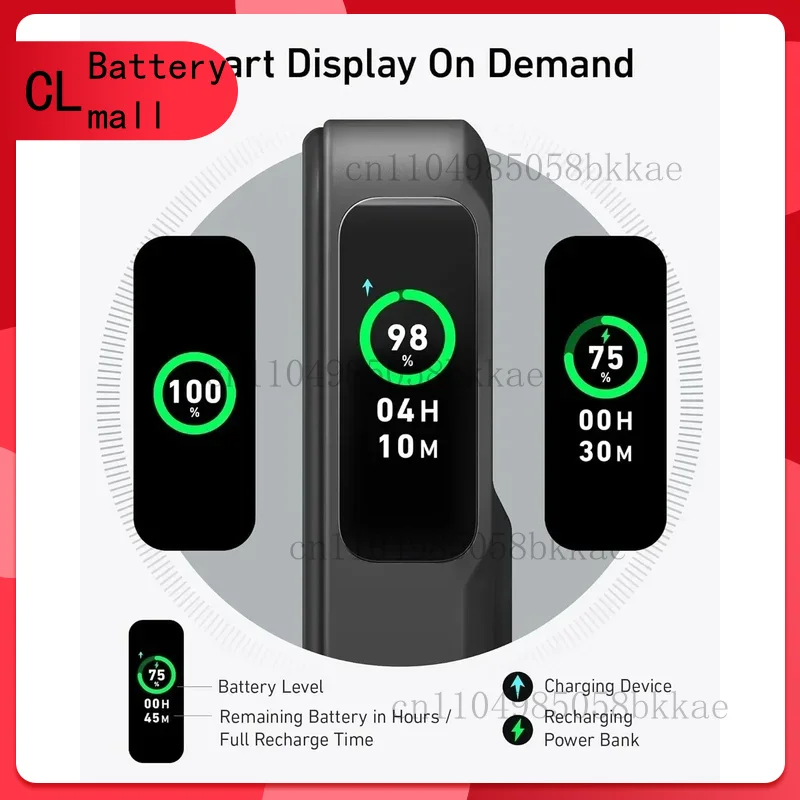 for Anker MagGo Power Bank Qi2 15W Ultra-Fast  for MagSafe Portable 10000mAh Display Magnetic Backup Battery Pack for iPhone