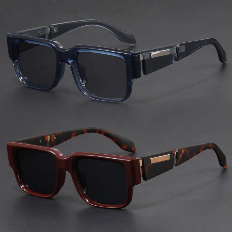 

2 пары прямоугольных модных очков в узкой оправе, уникальные серые синие квадратные очки в толстой оправе, простые модные очки в стиле ретро.