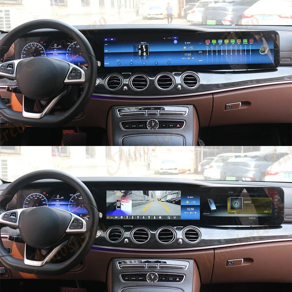38.5 Inch Big Screen Carplay Car Android For Mercedes-Benz E Class W213 S213 AMG 2016-2020 Car GPS Navigation Multimedia Player