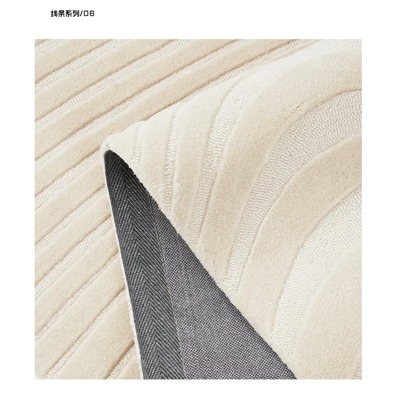 High Quality Wholesale  Soft Carpet White or Beige  Color  Wool Silk Luxury Room Mat Carpet for Living Room