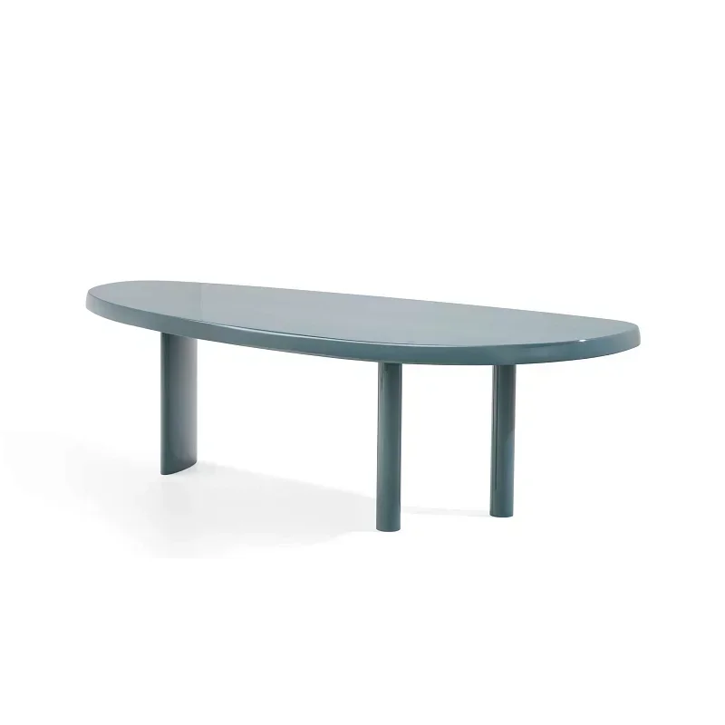 Italian Minimalist Modern Desk Desk Crescent Designer Model Minimalist Desk